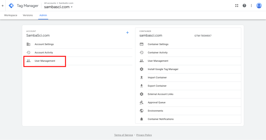 Adding Users To Google Tag Manager for Life Sciences