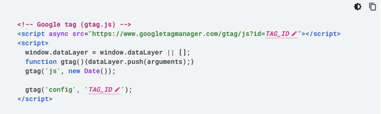 The Google tag, also known as gtag.js