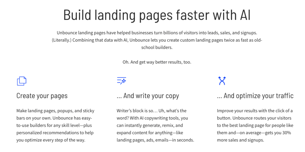 Why Use Unbounce Over Other Landing Page Builders AI Tools
