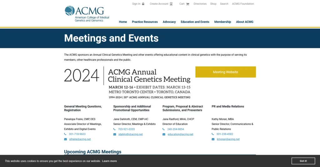 ACMG - The Biotech Conference Roadmap: Where to Go for Visibility, Connections, and Leads