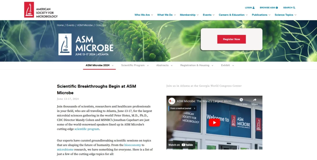 ASM Microbe - The Biotech Conference Roadmap: Where to Go for Visibility, Connections, and Leads