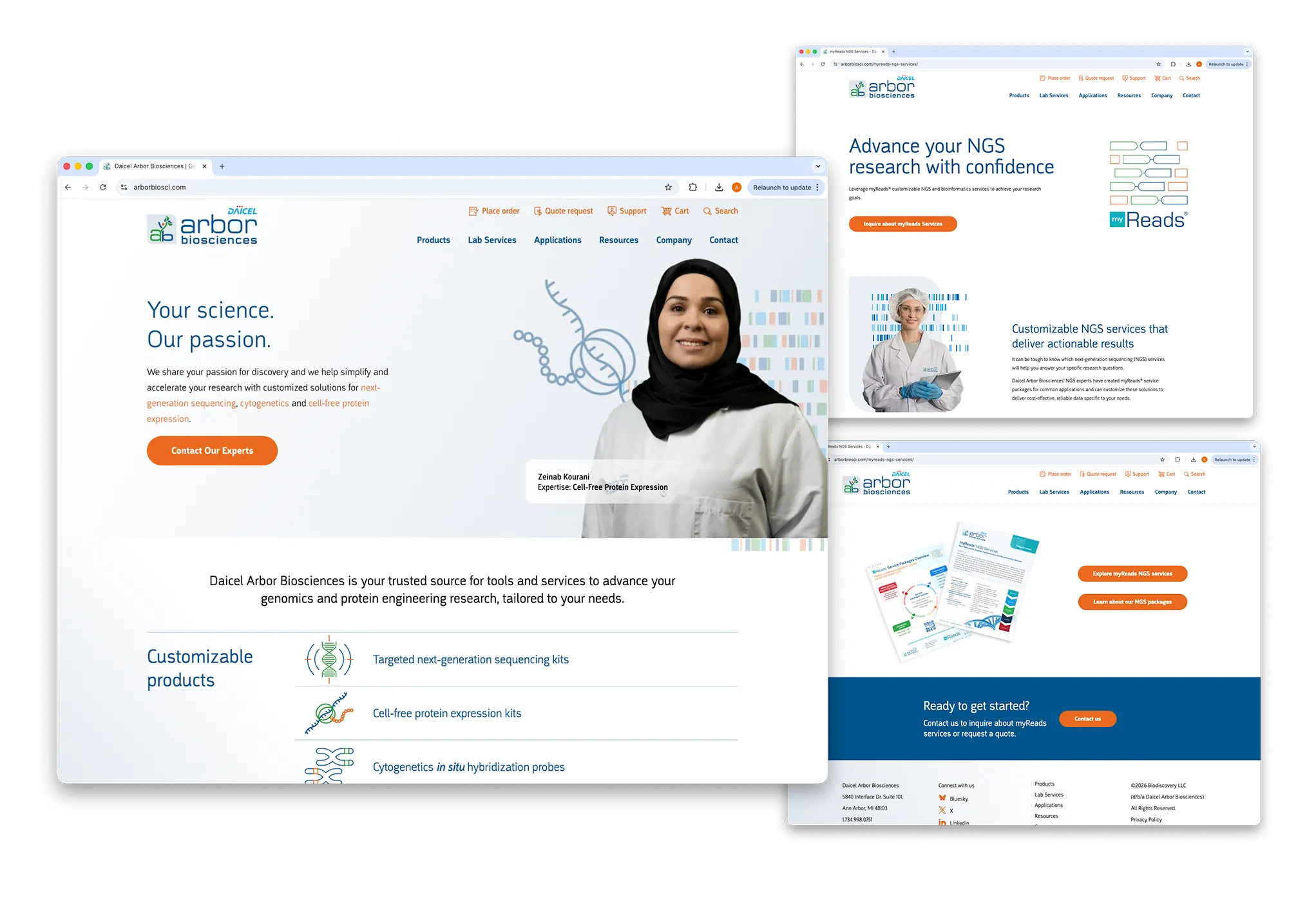 Samba Scientific Life Science and Biotech Web Design Services Good design leads to more conversions Biotech website