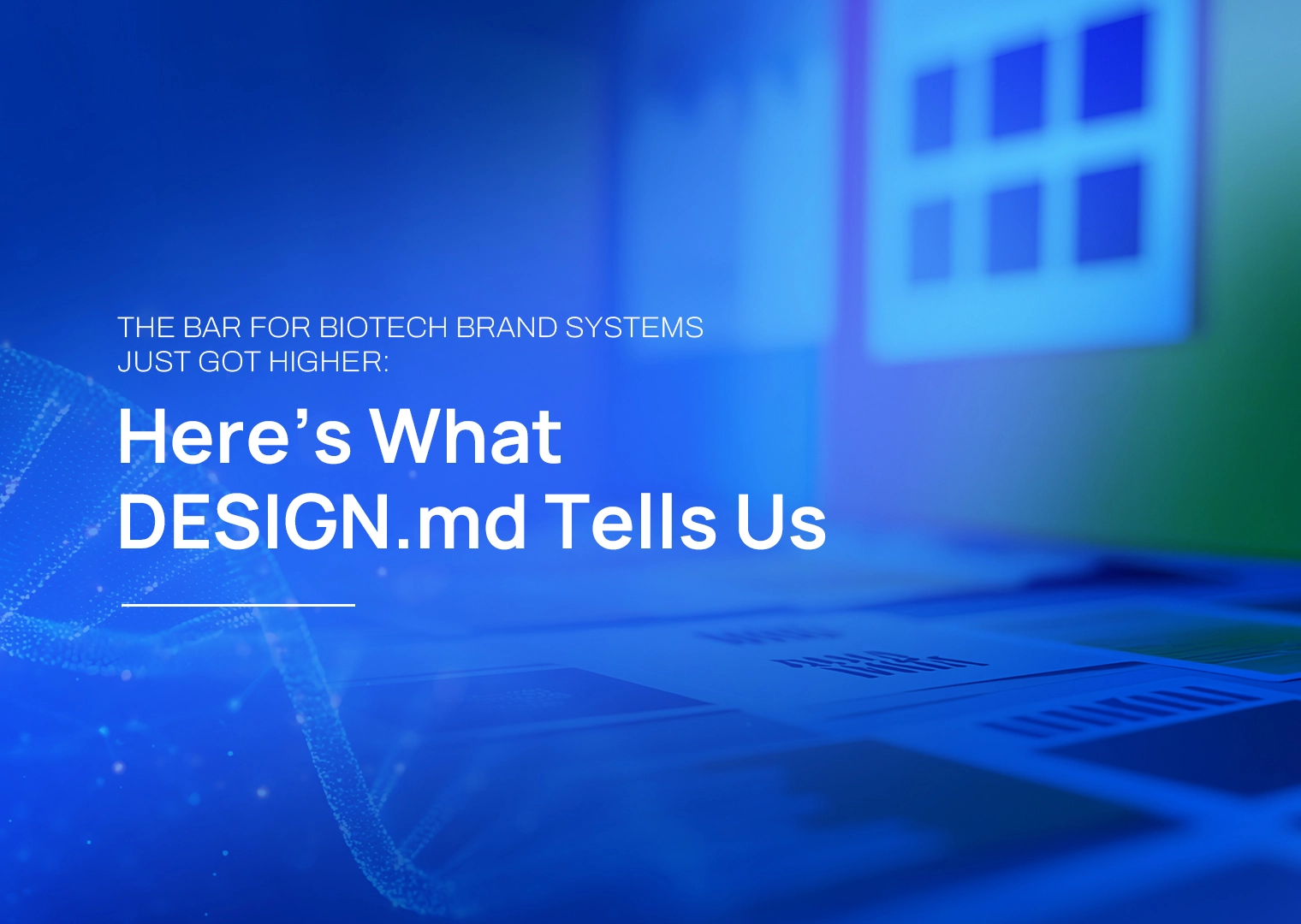 What DESIGN.md Tells Us About Biotech Brand Systems